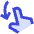 Finger Gesture Swipe Down Icon from Sharp Duo Set