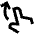 Finger Gesture Swipe Up Icon from Sharp Line Set