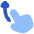 Finger Gesture Swipe Up Icon from Plump Flat Set