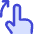 Finger Gesture Swipe Up Icon from Core Duo Set