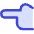 Finger Point Left Icon from Core Duo Set