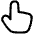 Finger Point Up Icon from Plump Line Set | Free Download as SVG Vector and Transparent PNG | Streamline icons