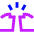 Fist Bump Icon from Sharp Neon Set