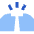 Fist Bump Icon from Sharp Flat Set