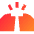 Fist Bump Icon from Sharp Gradient Set