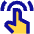 One Finger Double Tap Icon from Sharp Pop Set