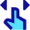 One Finger Drag Horizontal Icon from Sharp Pop Set