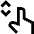 One Finger Drag Vertical Icon from Sharp Line Set