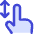 One Finger Drag Vertical Icon from Core Duo Set