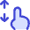 One Finger Drag Vertical Icon from Flex Duo Set