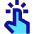 One Finger Long Tap Icon from Sharp Pop Set