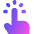 One Finger Short Tap Icon from Core Gradient Set