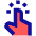 One Finger Short Tap Icon from Sharp Pop Set