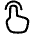 One Finger Tap Icon from Plump Line Set