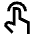 One Finger Tap Icon from Sharp Line Set