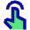One Finger Tap Icon from Sharp Pop Set