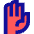 Open Hand Icon from Sharp Pop Set