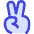 Peace Hand Icon from Flex Duo Set