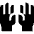 Raised Hands Icon from Sharp Remix Set