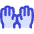 Raised Hands Icon from Flex Duo Set