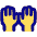 Raised Hands Icon from Plump Pop Set