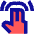 Two Finger Double Tap Icon from Sharp Pop Set