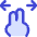Two Finger Drag Hotizontal Icon from Flex Duo Set