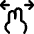 Two Finger Drag Hotizontal Icon from Flex Line Set