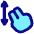 Two Finger Drag Vertical Icon from Plump Pop Set