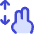 Two Finger Drag Vertical Icon from Flex Duo Set