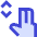 Two Finger Drag Vertical Icon from Sharp Duo Set