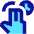 Two Finger Hold Icon from Sharp Pop Set