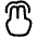 Two Finger Tap Icon from Plump Line Set