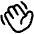 Waving Hand Icon from Plump Line Set