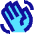 Waving Hand Icon from Sharp Pop Set