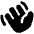 Waving Hand Icon from Plump Solid Set