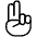 Two Fingers Icon from Ultimate Light Set