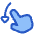 Finger Gesture Swipe Down Icon from Plump Duo Set