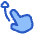 Finger Gesture Swipe Up Icon from Plump Duo Set