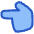 Finger Point Left Icon from Plump Duo Set