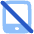 Tablet Disable Icon from Plump Flat Set