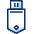 Usb Flash Drive Icon from Cyber Duotone Set | Free Download as SVG Vector and Transparent PNG | Streamline icons