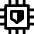 Computer Chip Security Icon from Nova Line Set