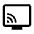 Connected Tv Icon from Outlined Line - Material Symbols Set