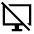 Desktop Access Disabled Icon from Sharp Line - Material Symbols Set