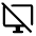 Desktop Access Disabled Icon from Rounded Line - Material Symbols Set