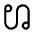Earbuds Icon from Outlined Line - Material Symbols Set