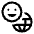 Download free Emoji Language PNG, SVG vector icon from Sharp Line - Material Symbols set.