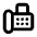 Fax Icon from Rounded Line - Material Pro Set