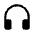 Headphones Fill Icon from Rounded Fill - Material Symbols Set